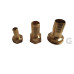 Brass hose barb - hose tail Ø 25mm internal thread Ø 1"